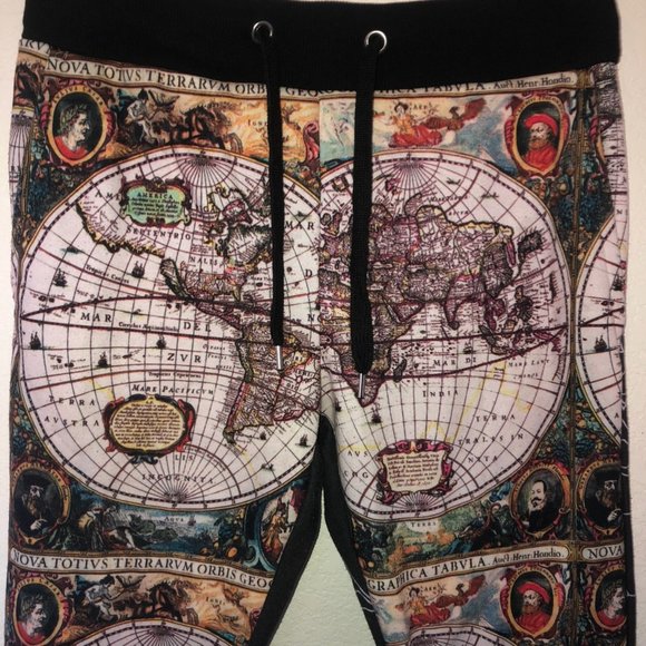 Vintage Other - World Map Cartography Jogger (Multi)